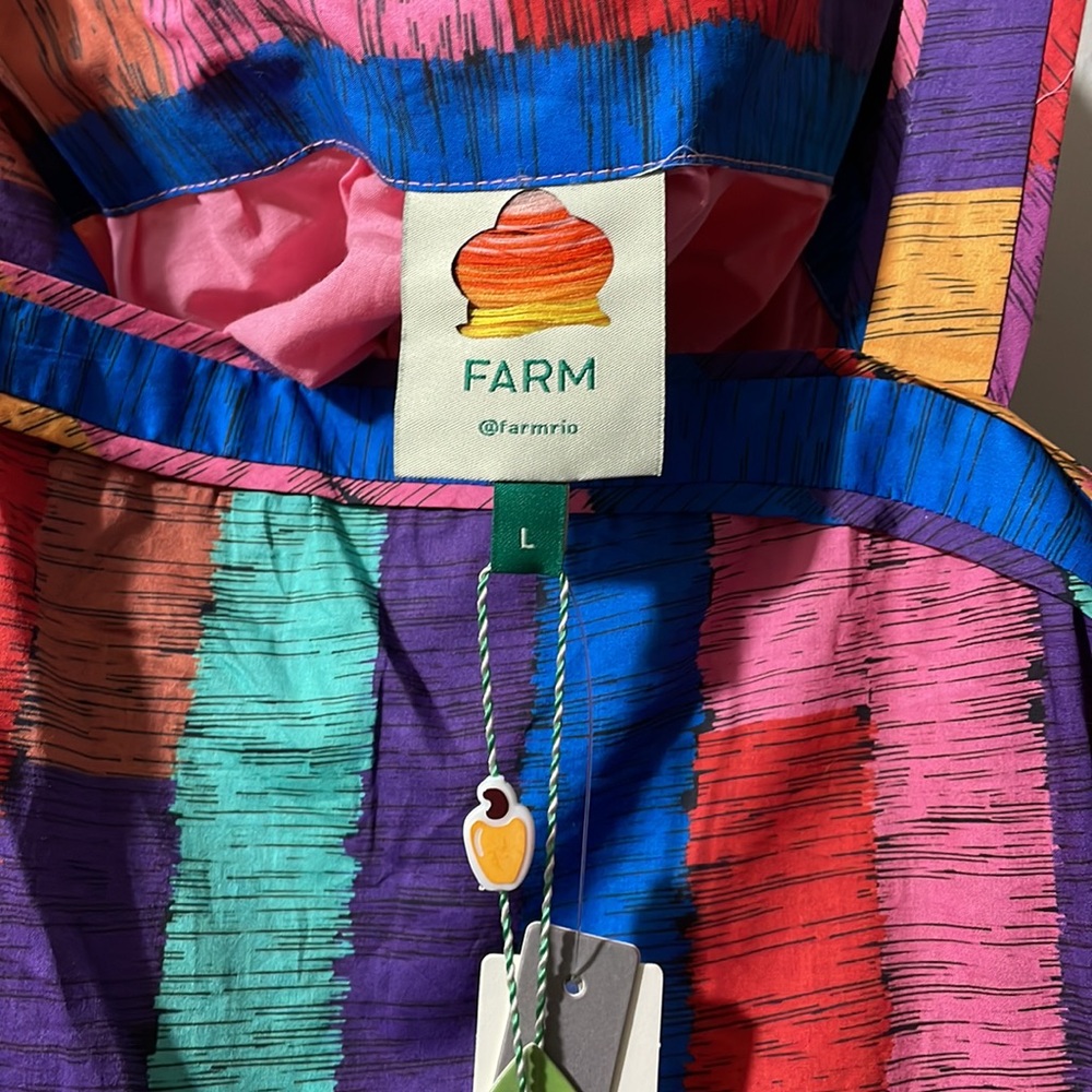 Farm Rio Stripes Midi Dress - Picture 8 of 11